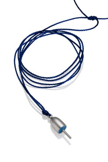 Tiny Lobster Buoy Necklace in Sterling Silver