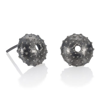 Black Urchin Earrings